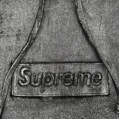 Supreme シュプリーム ×メゾンマルジェラ 24SS ブラック フォイル ボックス ロゴ フーデッドパーカー トップス