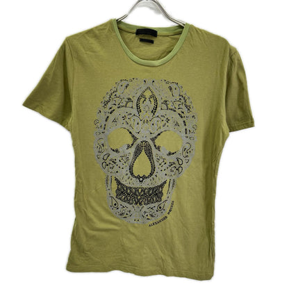 ALEXANDER McQUEEN アレキサンダーマックイーン グリーン ペイズリー スカル 半袖Tシャツ トップス