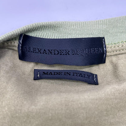 ALEXANDER McQUEEN アレキサンダーマックイーン グリーン ペイズリー スカル 半袖Tシャツ トップス