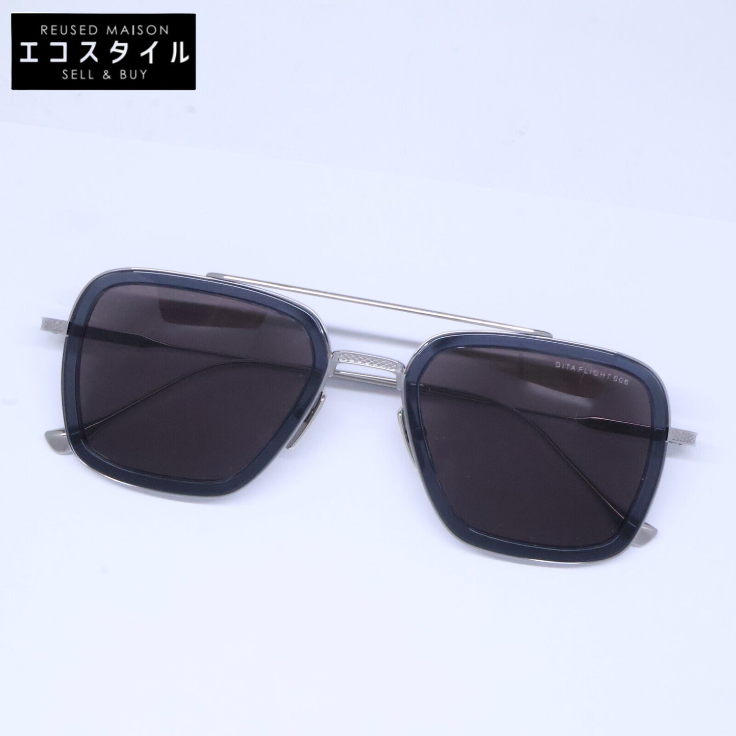 DITA ディータ 【美品】7806-G-SMK-PLD-52 FLIGHT 006 フライト ツーブリッジ アビエーター サングラス