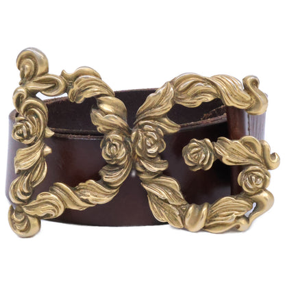 DOLCE&GABBANA ドルチェアンドガッバーナ DGバックル レザー ベルト