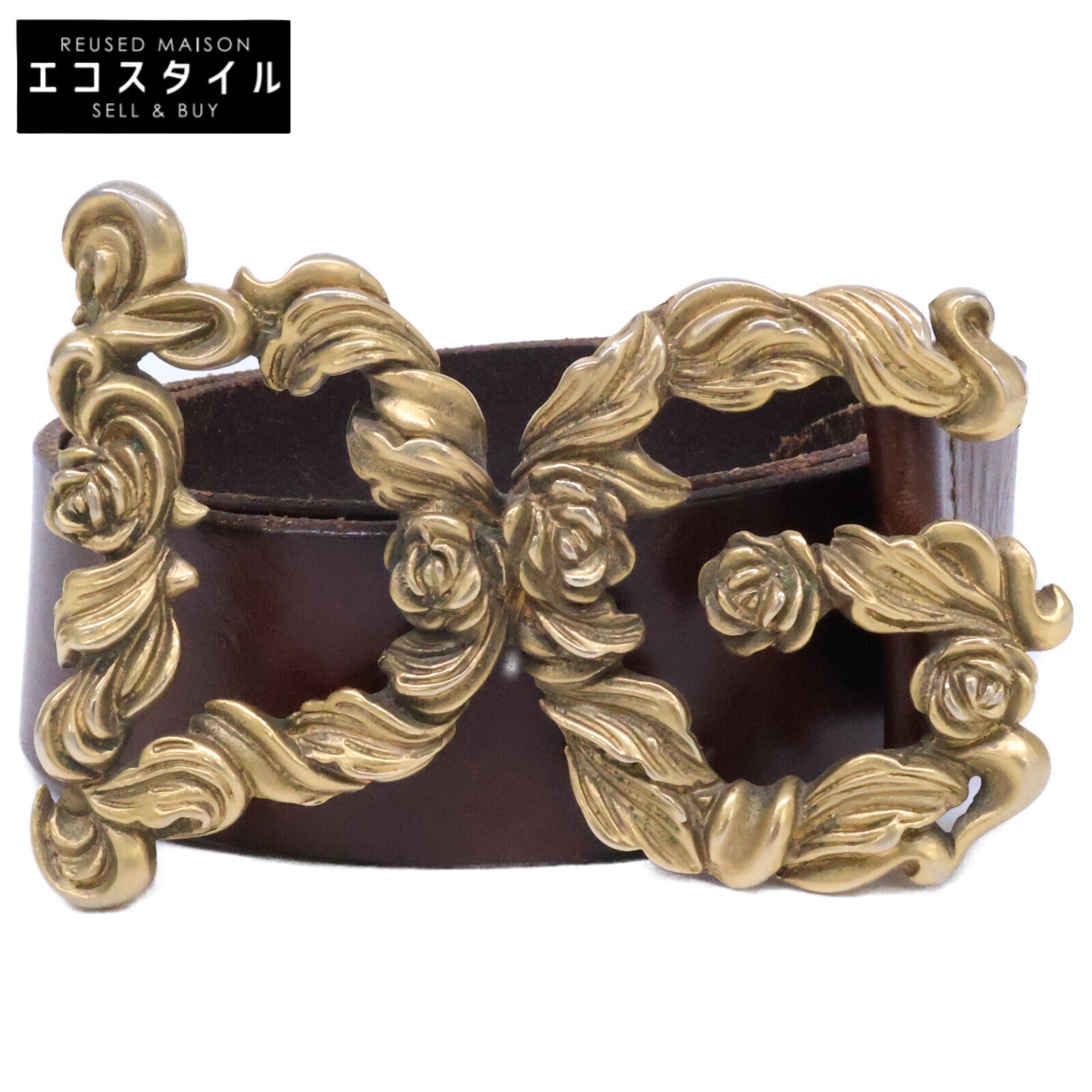 DOLCE&GABBANA ドルチェアンドガッバーナ DGバックル レザー ベルト