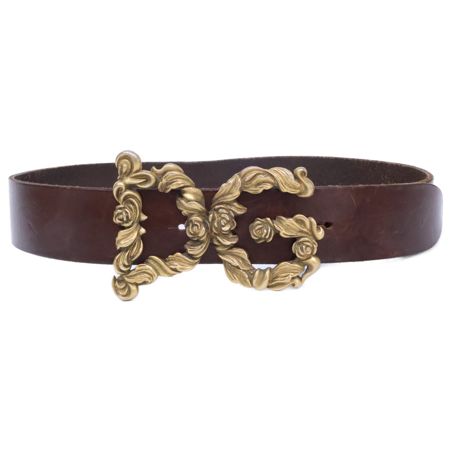 DOLCE&GABBANA ドルチェアンドガッバーナ DGバックル レザー ベルト