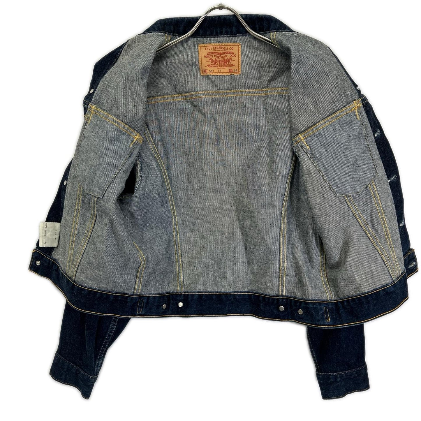 LEVI'S リーバイス 557 90s USA製 バレンシア工場 BIGE 3rd デニムジャケット ジャケット