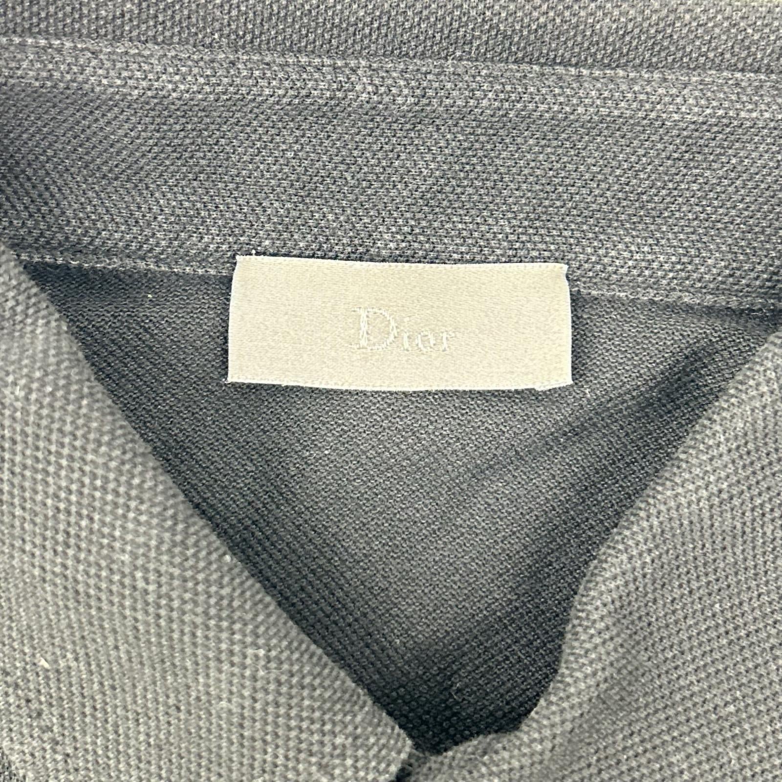 DIOR ディオール 163IP802P124 ブラック BEE 鹿の子 ポロシャツ トップス