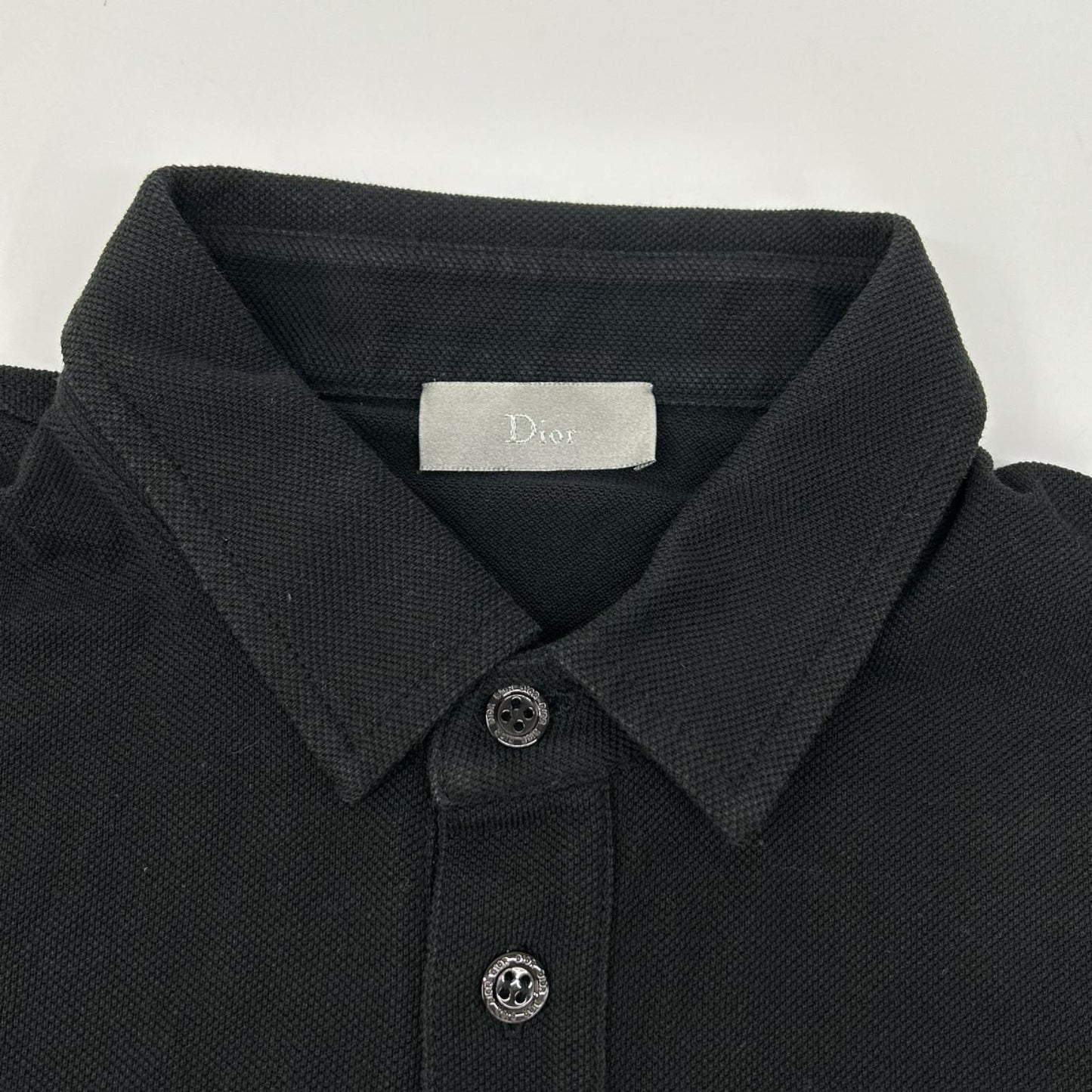 DIOR ディオール 163IP802P124 ブラック BEE 鹿の子 ポロシャツ トップス