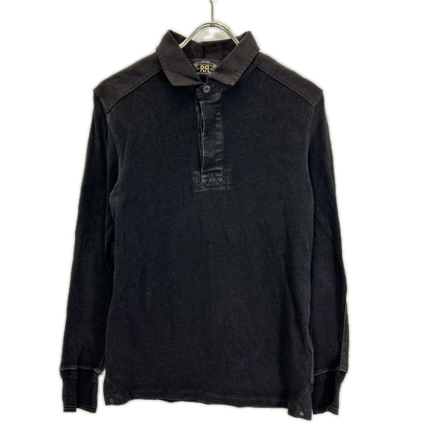 RRL ダブルアールエル チェコール エルボーパッチ ヘンリーネック カットソー トップス
