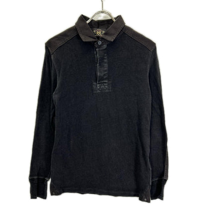 RRL ダブルアールエル チェコール エルボーパッチ ヘンリーネック カットソー トップス