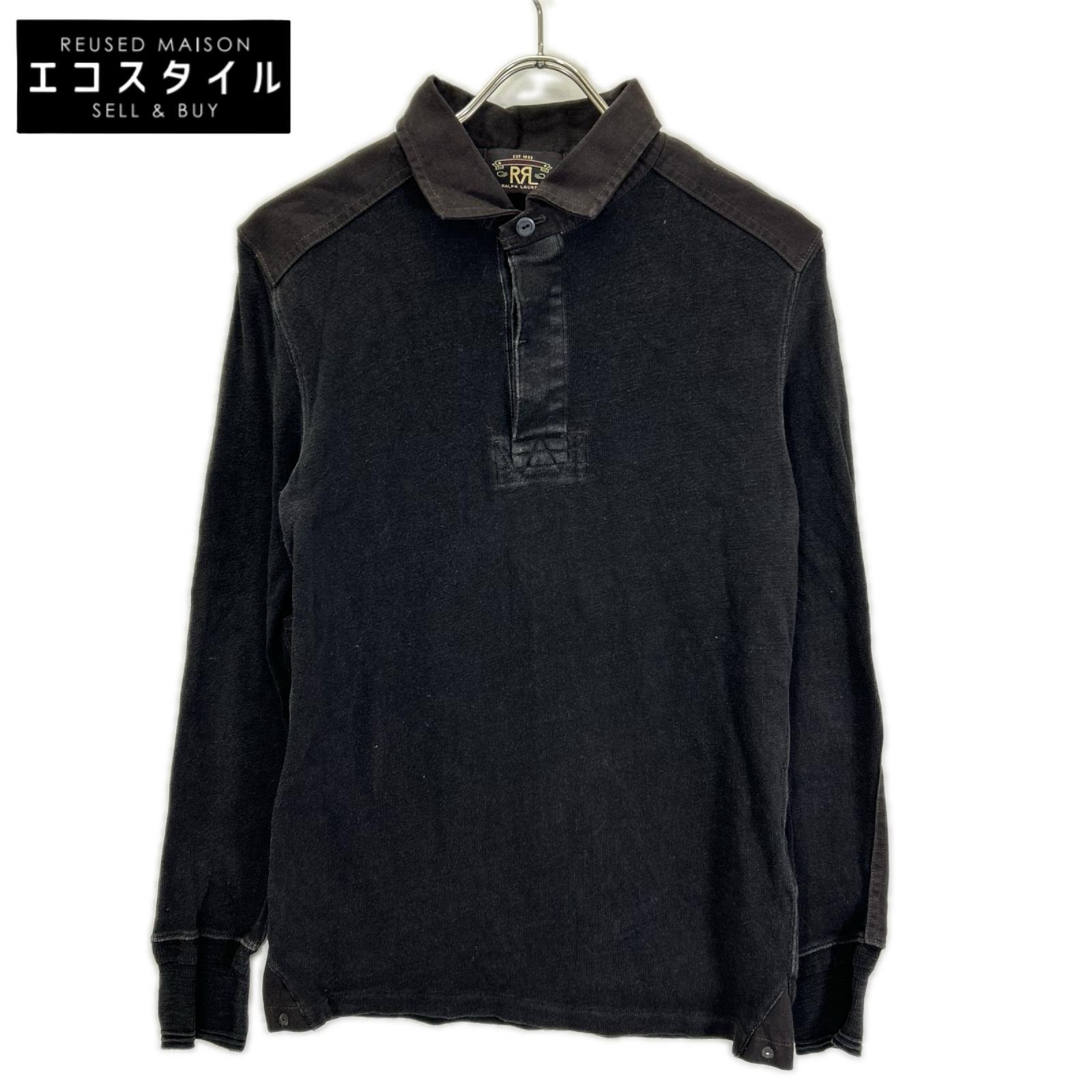 RRL ダブルアールエル チェコール エルボーパッチ ヘンリーネック カットソー トップス