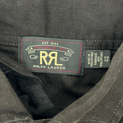 RRL ダブルアールエル チェコール エルボーパッチ ヘンリーネック カットソー トップス