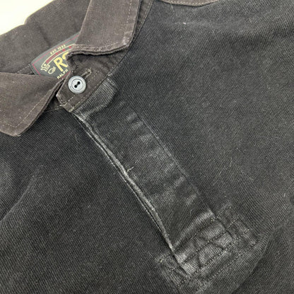 RRL ダブルアールエル チェコール エルボーパッチ ヘンリーネック カットソー トップス