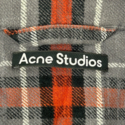 ACNE STUDIOS アクネ ストゥディオズ グレー×レッド チェック ネルシャツ トップス