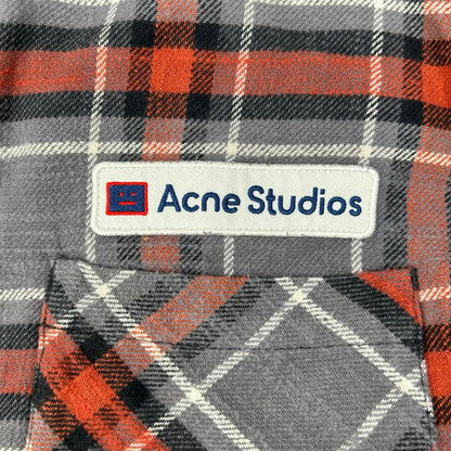 ACNE STUDIOS アクネ ストゥディオズ グレー×レッド チェック ネルシャツ トップス