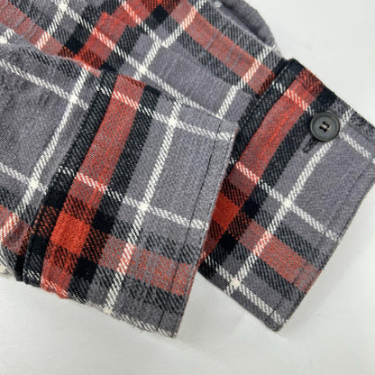 ACNE STUDIOS アクネ ストゥディオズ グレー×レッド チェック ネルシャツ トップス