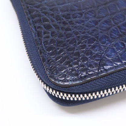 ITTI イッチ 【美品】CRISTY STUFFING MID WLT ラウンドファスナー クロコダイル ミディアム財布 長財布（小銭入れあり）