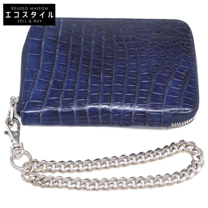 ITTI イッチ 【美品】CRISTY STUFFING MID WLT ラウンドファスナー クロコダイル ミディアム財布 長財布（小銭入れあり）