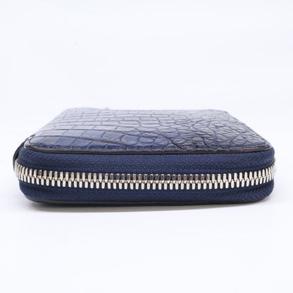 ITTI イッチ 【美品】CRISTY STUFFING MID WLT ラウンドファスナー クロコダイル ミディアム財布 長財布（小銭入れあり）