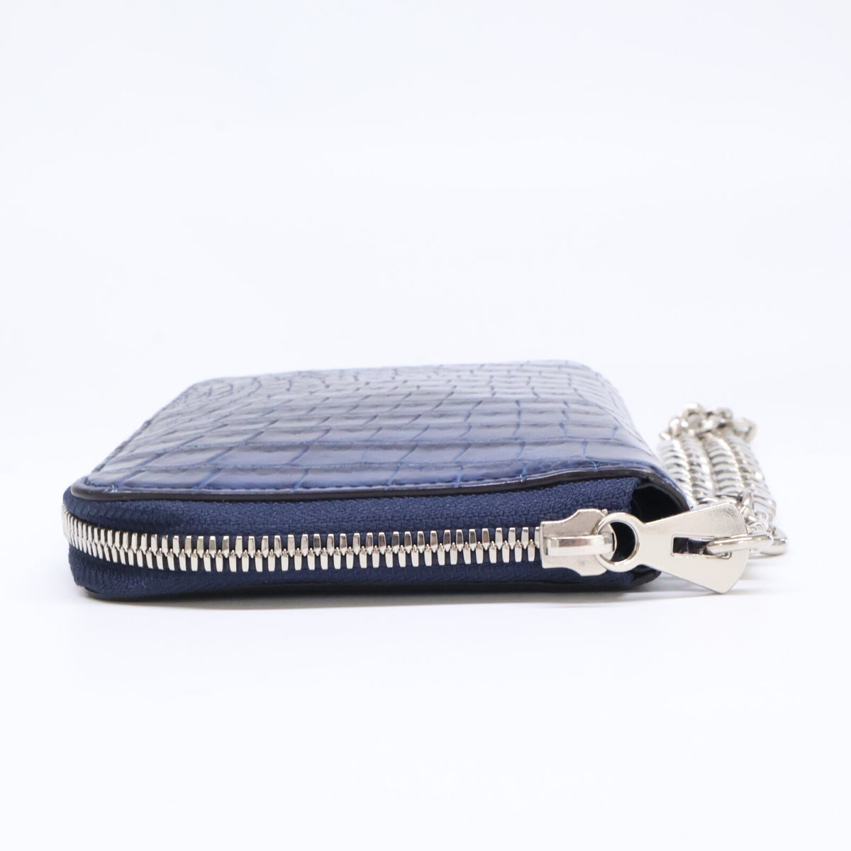 ITTI イッチ 【美品】CRISTY STUFFING MID WLT ラウンドファスナー クロコダイル ミディアム財布 長財布（小銭入れあり）