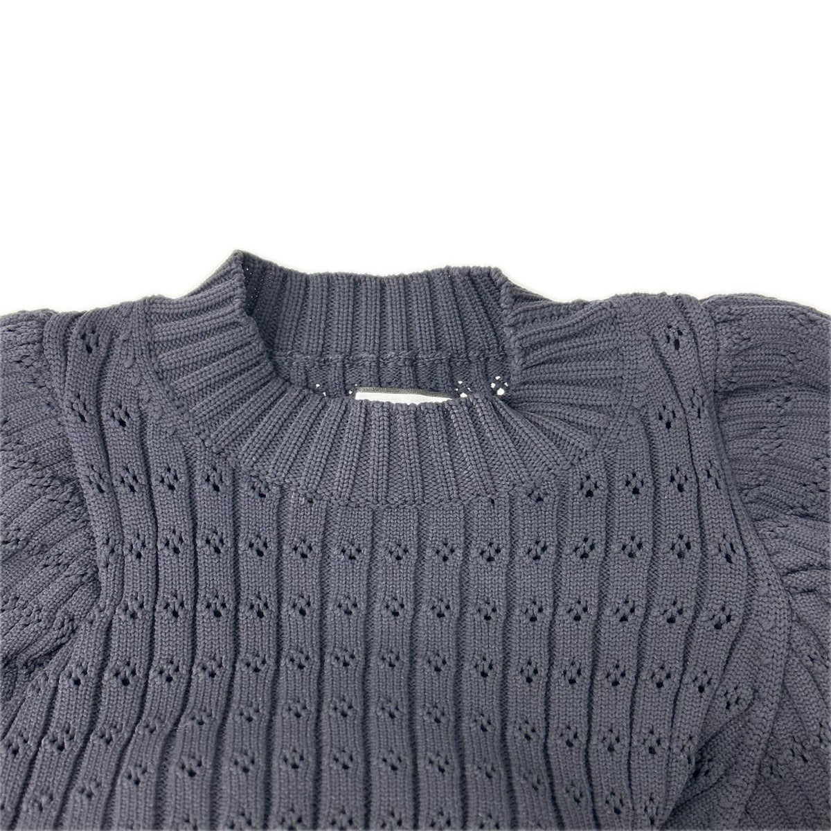 SEVEN TEN by MIHO KAWAHITO Seven Ten by Miho Kawahito 5A502 navy voluminous-sleeve knit dress Dress