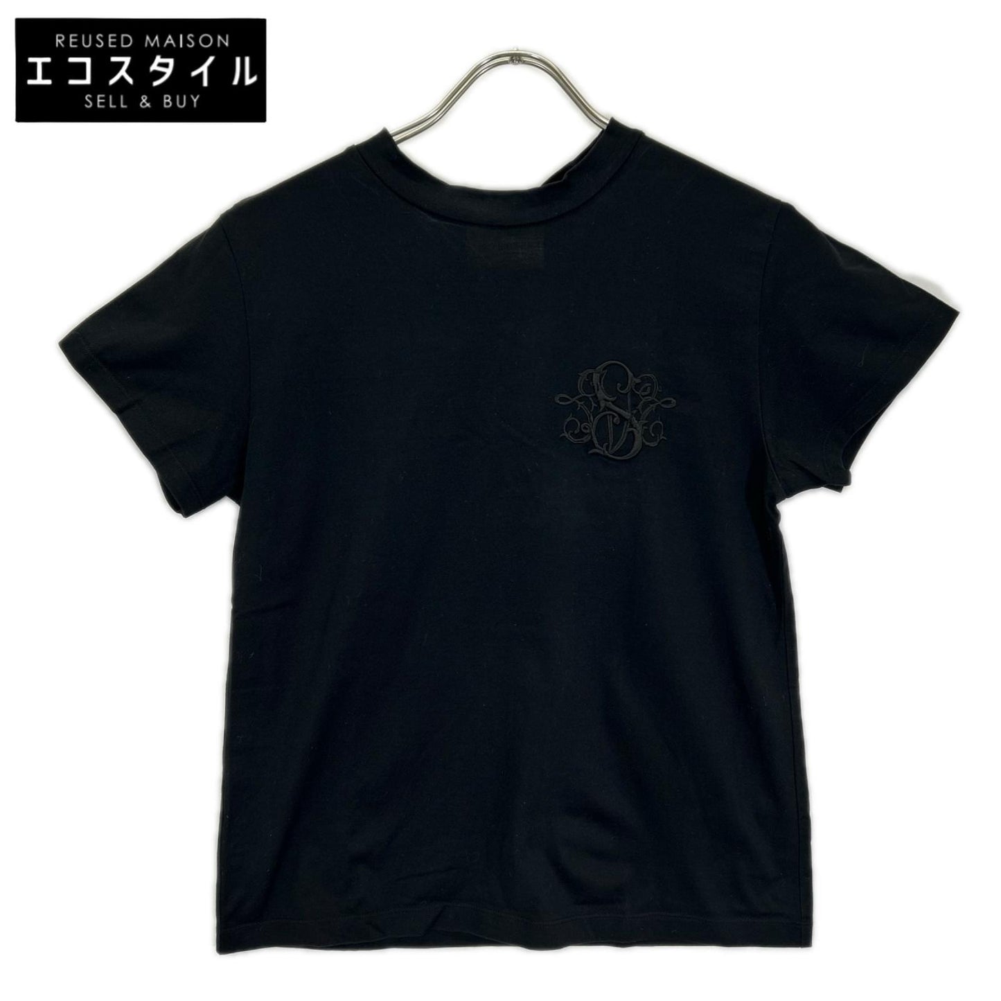 SEVEN TEN by MIHO KAWAHITO セブンテン バイミホカワヒト 3S109 ブラック SVT胸刺繍Tシャツ トップス