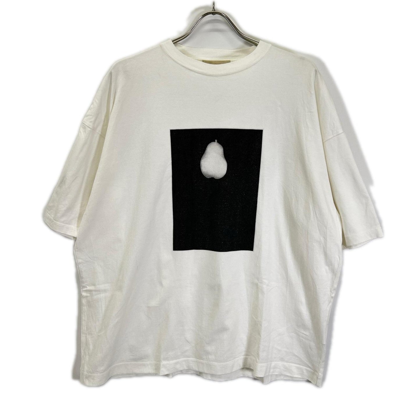 YOAK ヨーク ホワイト×ブラック PHOTOGRAM PRINTED T-SHIRT/ トップス