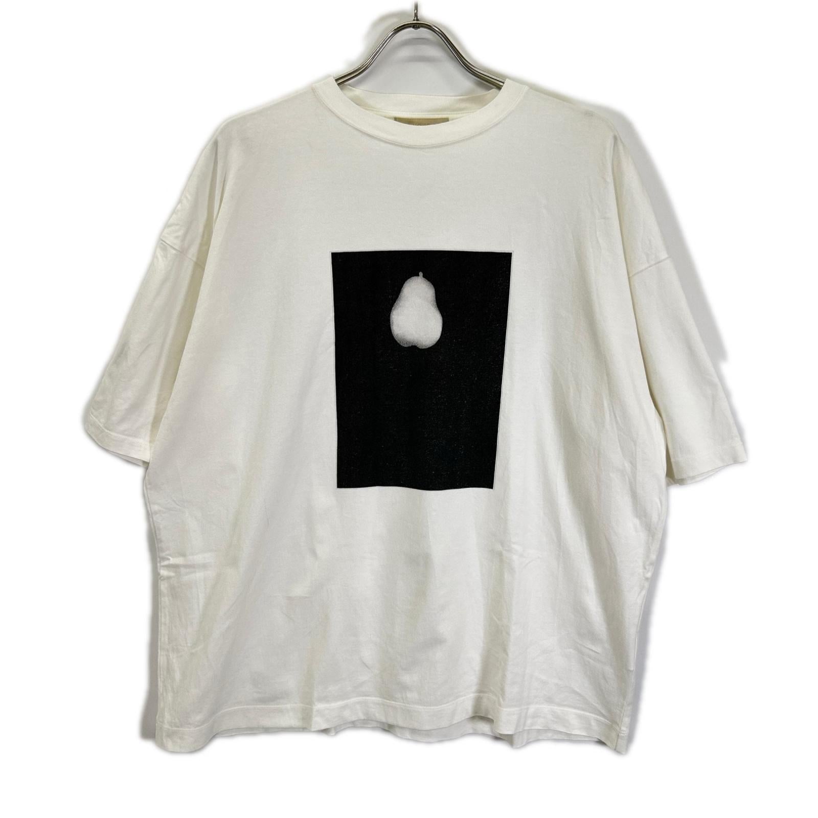 YOAK ヨーク ホワイト×ブラック PHOTOGRAM PRINTED T-SHIRT/ トップス