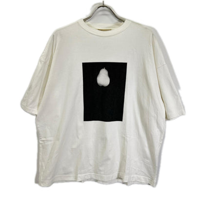 YOAK ヨーク ホワイト×ブラック PHOTOGRAM PRINTED T-SHIRT/ トップス