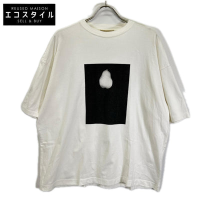 YOAK ヨーク ホワイト×ブラック PHOTOGRAM PRINTED T-SHIRT/ トップス