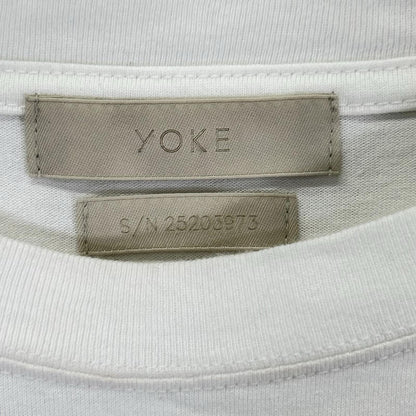 YOAK ヨーク ホワイト×ブラック PHOTOGRAM PRINTED T-SHIRT/ トップス