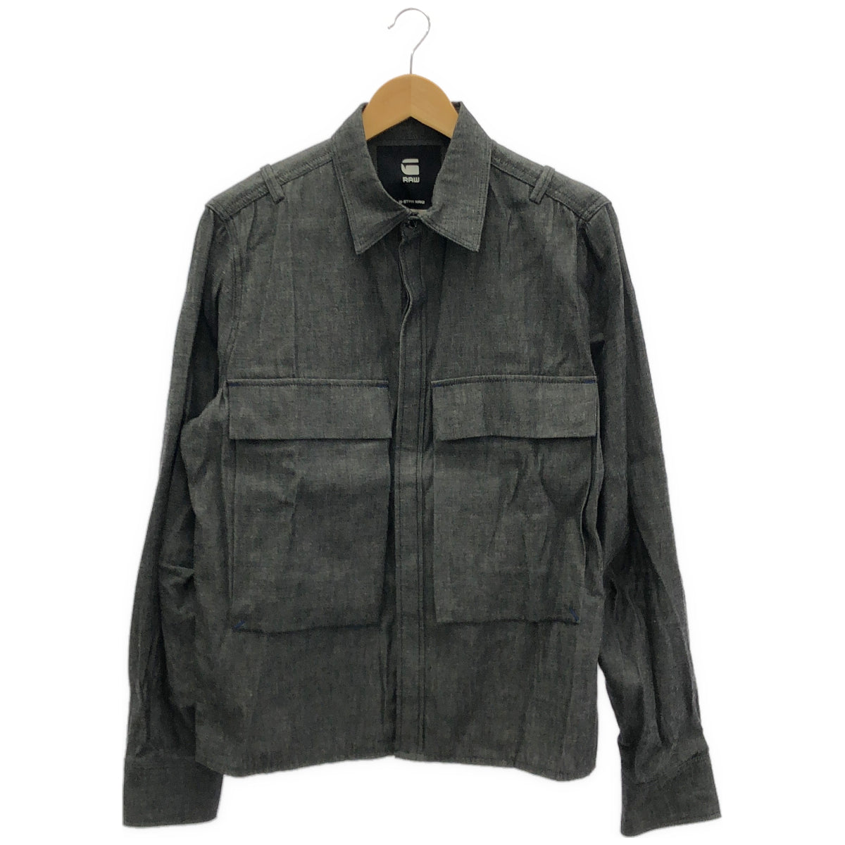 G-STAR RAW ジースターロゥ チャコール ライトウェイトデニムシャツ トップス