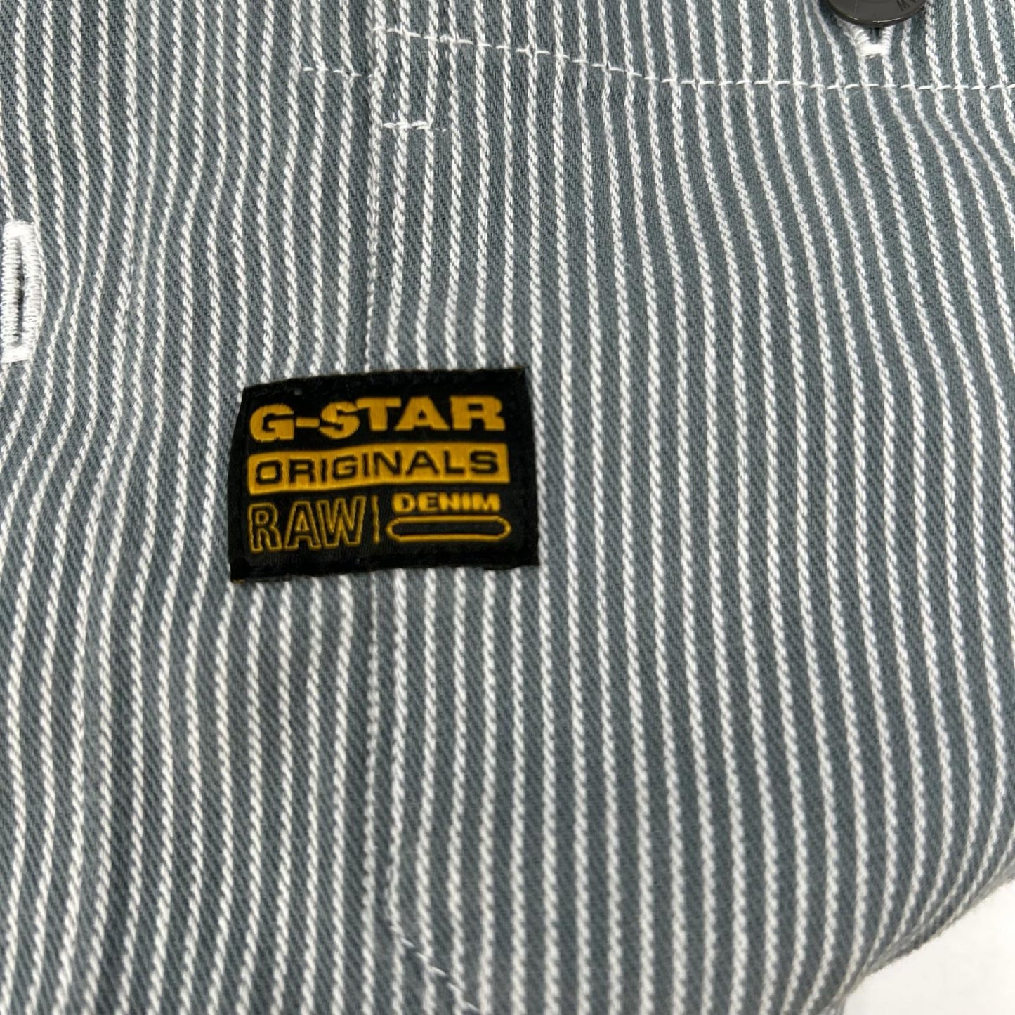 G-STAR RAW ジースターロゥ グリーン ストライプ ロングスリーブシャツ トップス