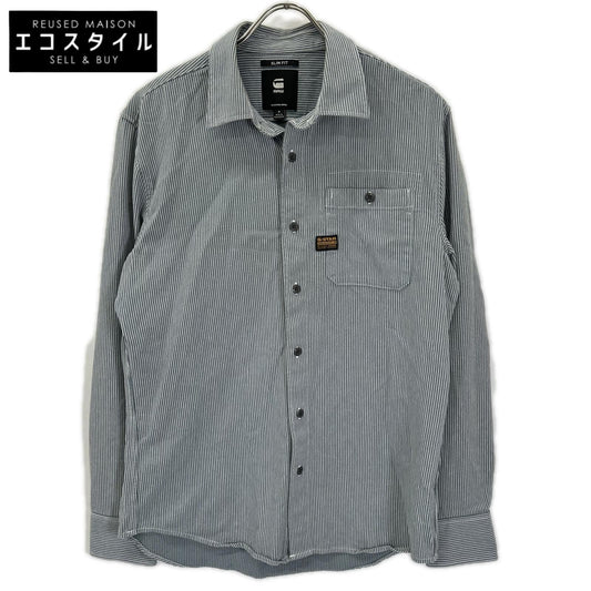 G-STAR RAW ジースターロゥ グリーン ストライプ ロングスリーブシャツ トップス