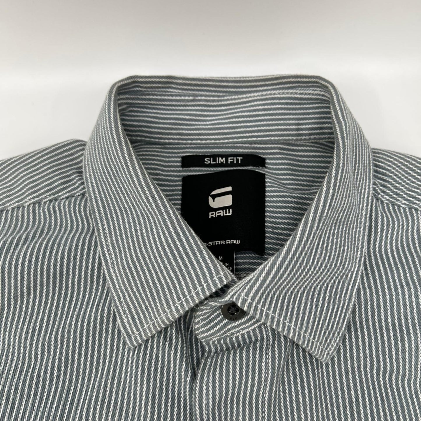 G-STAR RAW ジースターロゥ グリーン ストライプ ロングスリーブシャツ トップス