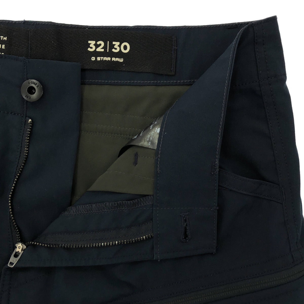 G-STAR RAW ジースターロゥ ネイビー Rovic Zip 3D Regular Tapered Pants ボトムス