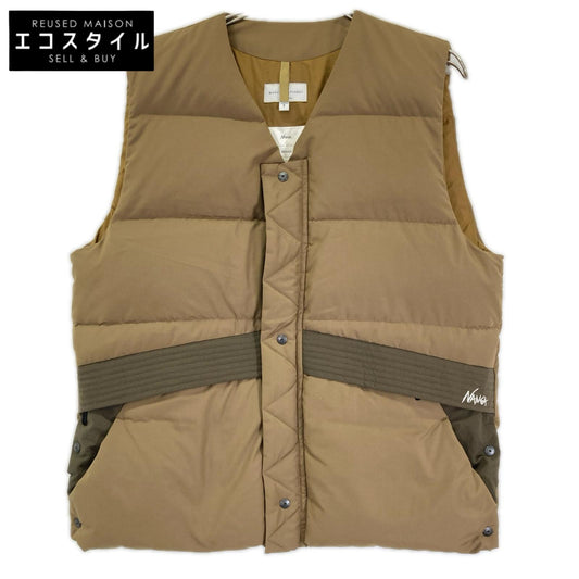 NANGA ナンガ ×MANUAL ALPHABET TRAILBLAZER 3rd MA-J-278) カーキ ダウンベスト ベスト