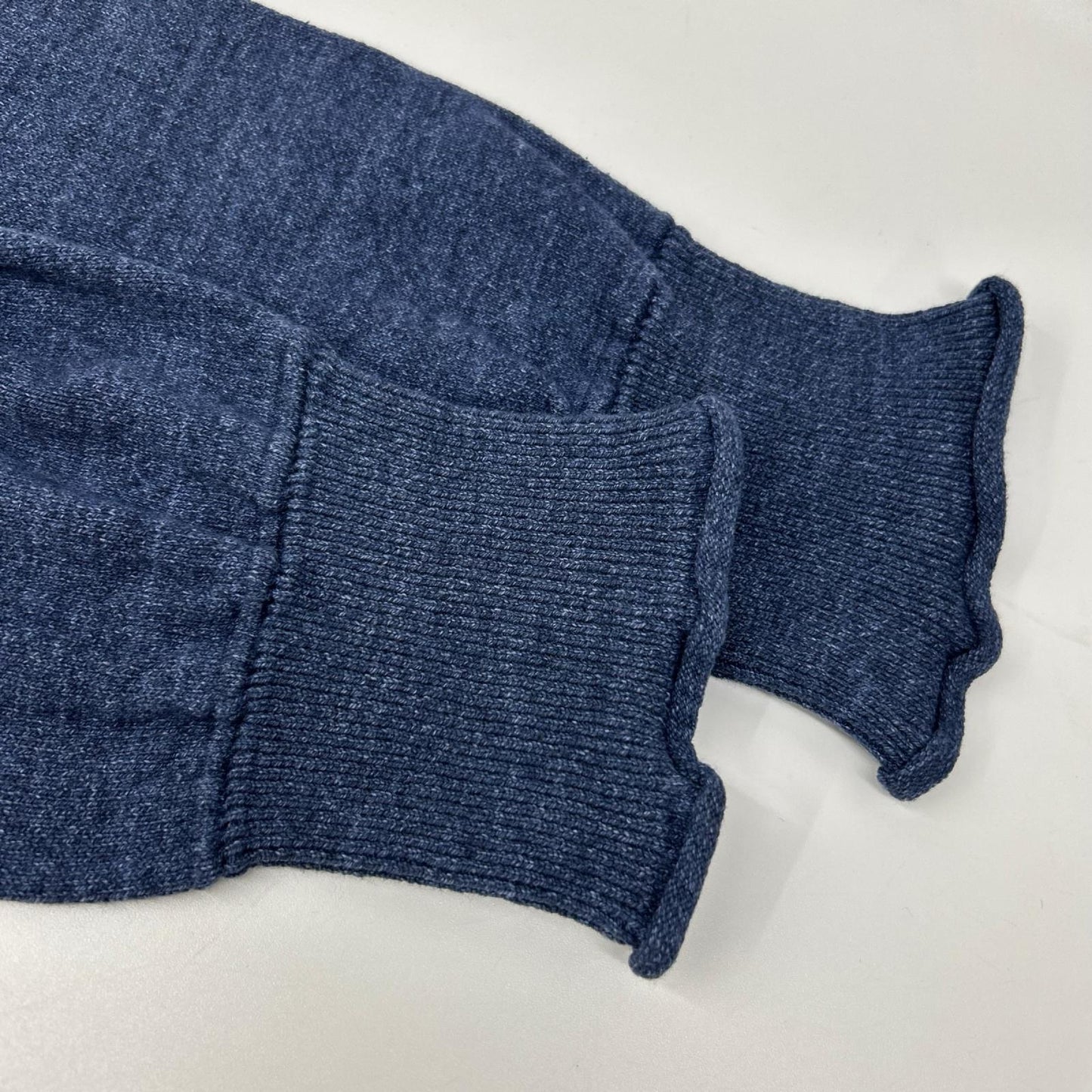 BLUEBLUE ブルーブルー ネイビー ガンジースウェットニット トップス