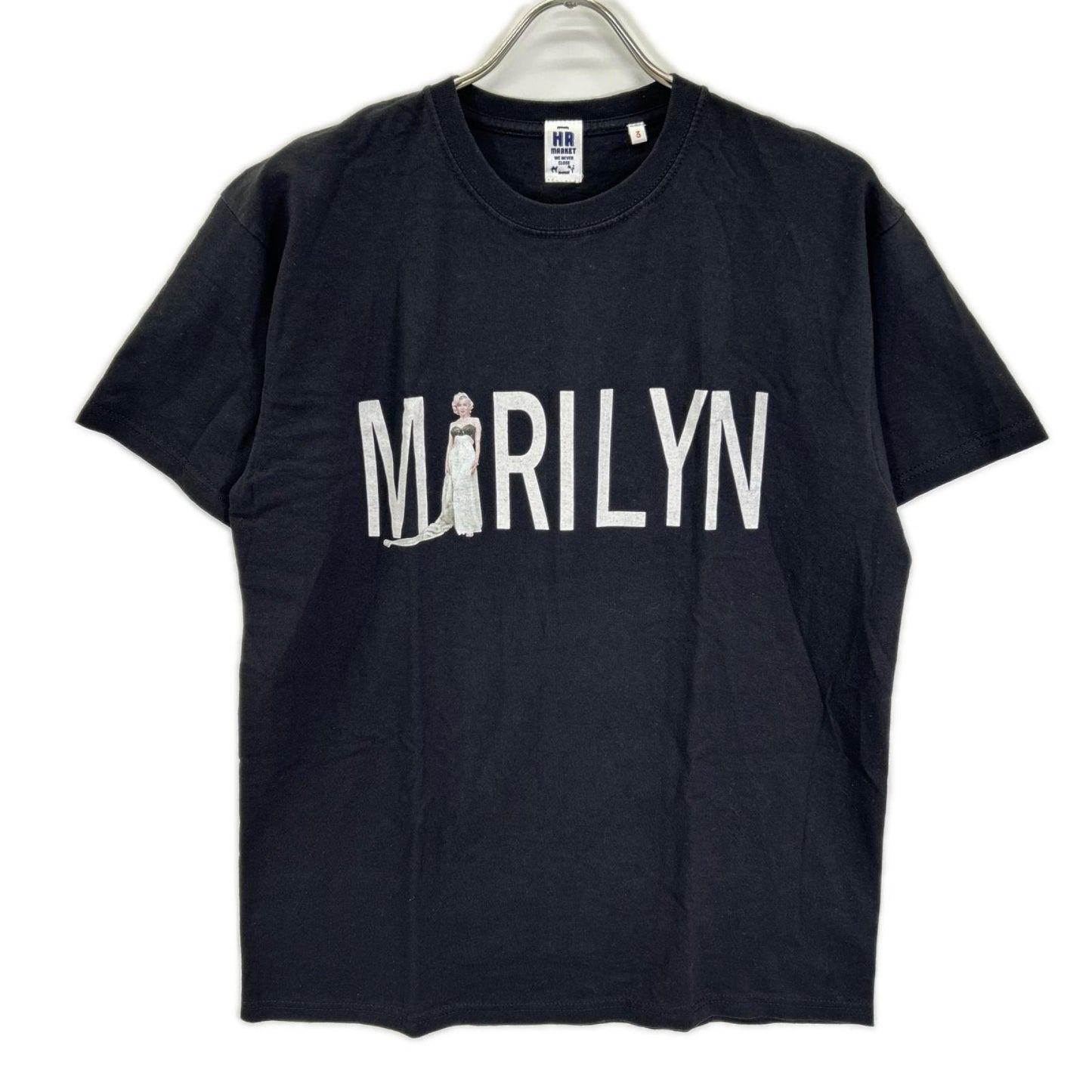 HOLLYWOOD RANCH MARKET ハリウッドランチマーケット ブラック マリリンモンロー プリントTシャツ トップス