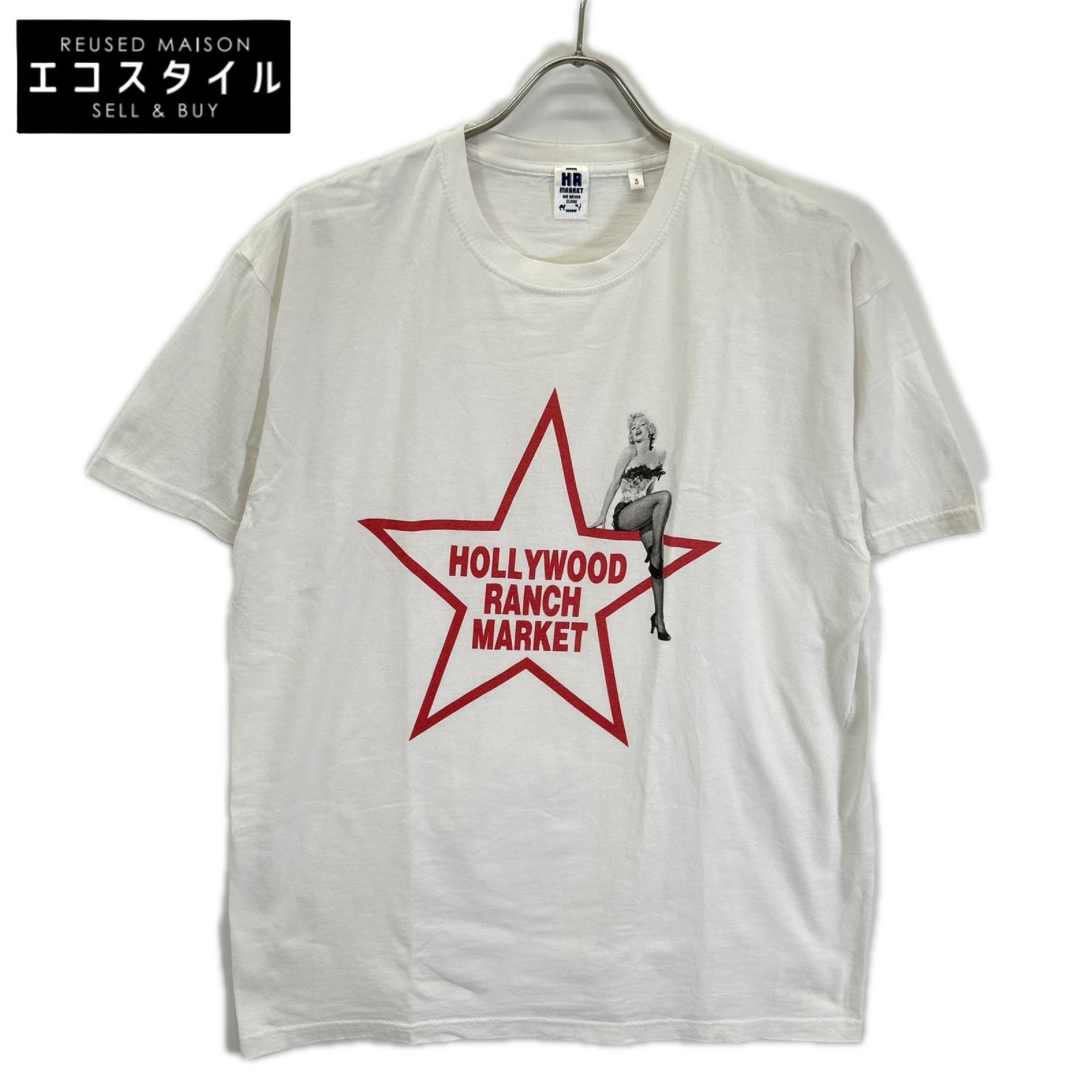 HOLLYWOOD RANCH MARKET ハリウッドランチマーケット ホワイト マリリンモンロー プリントTシャツ トップス