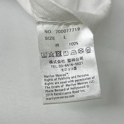 HOLLYWOOD RANCH MARKET ハリウッドランチマーケット ホワイト マリリンモンロー プリントTシャツ トップス