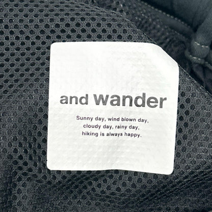 and wander アンドワンダー ブラック Schoeller 3XDRY stretch saruel pants ボトムス