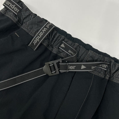 and wander アンドワンダー ブラック Schoeller 3XDRY stretch saruel pants ボトムス