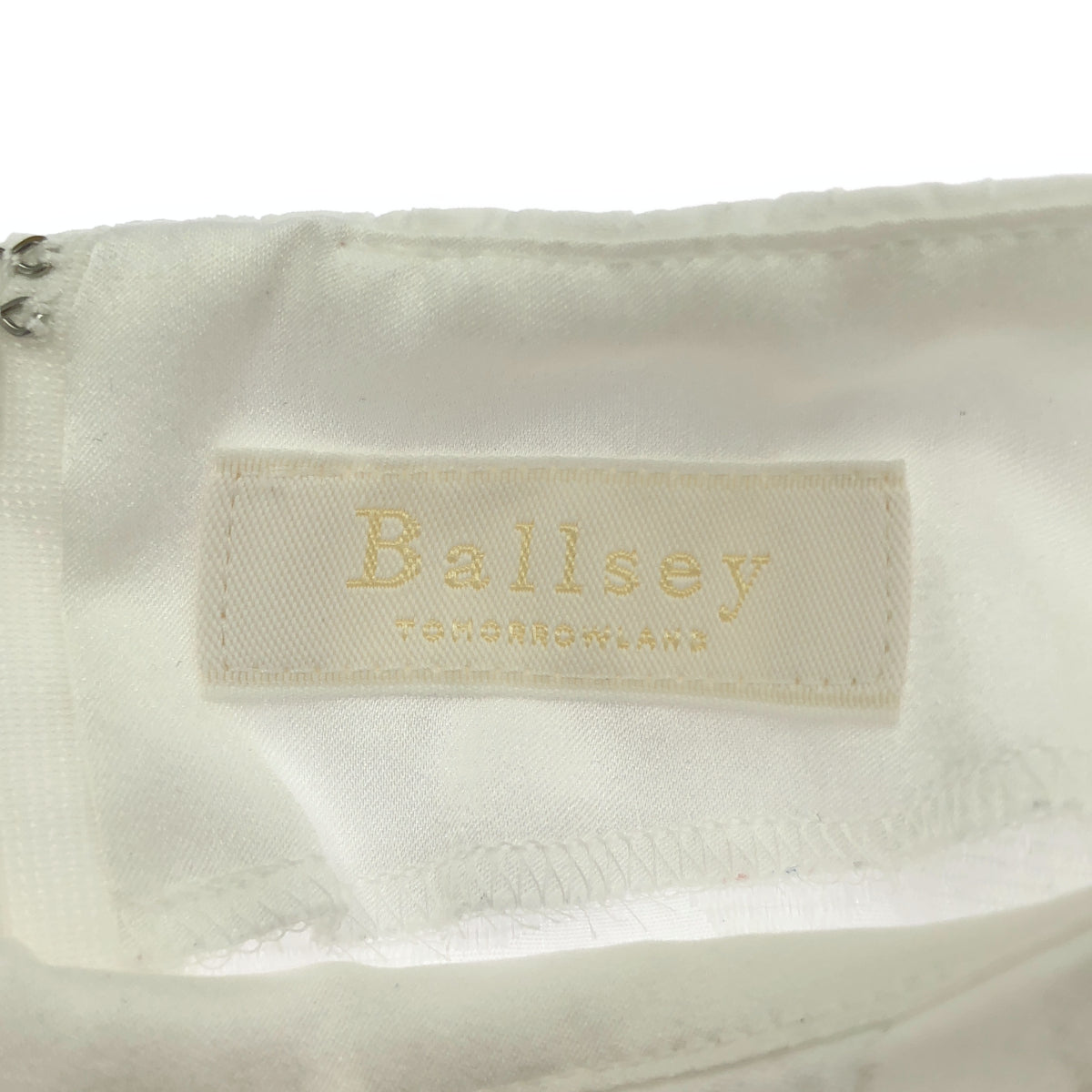 BALLSEY ボールジー 24年 ホワイト フラワージャカード マーメイドワンピース トップス