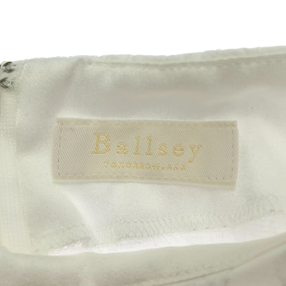 BALLSEY ボールジー 24年 ホワイト フラワージャカード マーメイドワンピース トップス
