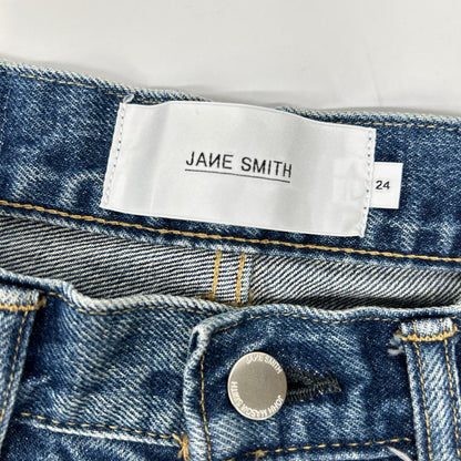 JANE SMITH ジェーンスミス ブルー デニムインタックコンフォートテーパードパン ボトムス