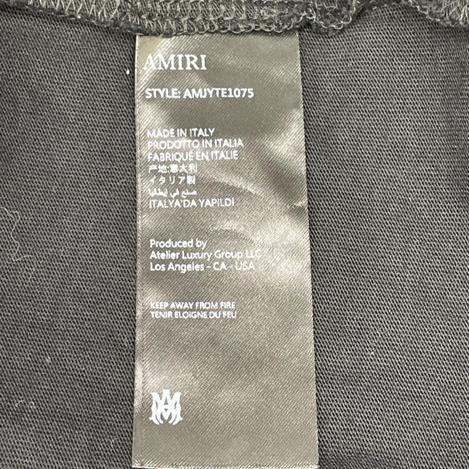 AMIRI アミリ ブラック ボーンロゴ Tシャツ トップス