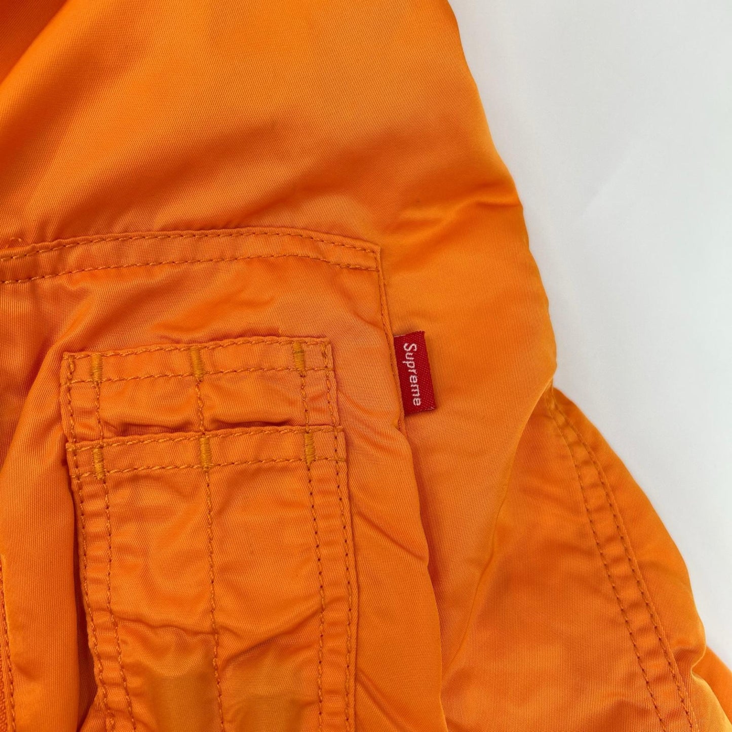 Supreme シュプリーム 16SS オレンジ×チェッカー柄 Reversible Checkered MA-1 ジャケット ジャケット