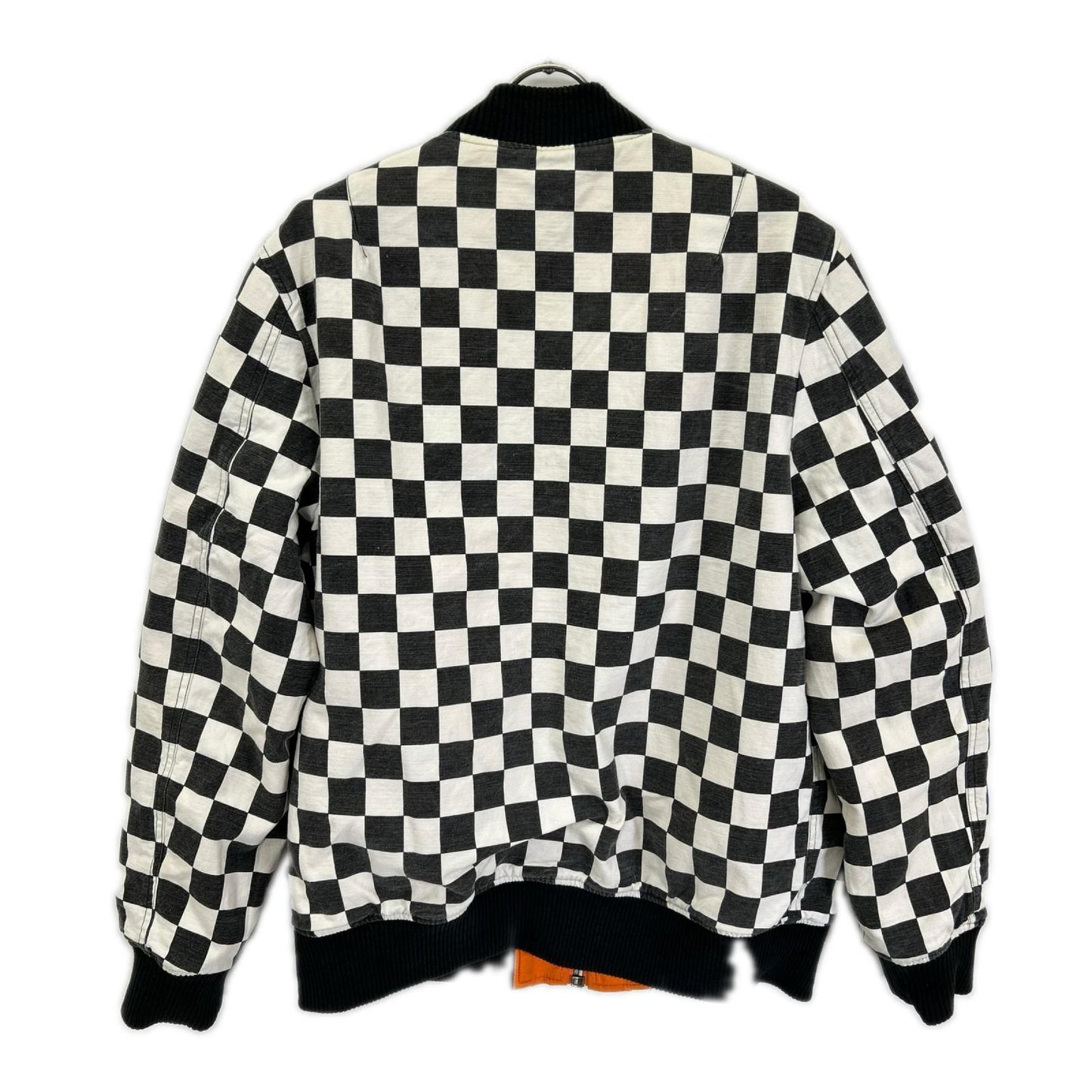 Supreme シュプリーム 16SS オレンジ×チェッカー柄 Reversible Checkered MA-1 ジャケット ジャケット