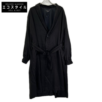 kiryuyrik キリュウキリュウ 24SS KR-HC34-903 ブラック DrapeCoat/ドレープオーバーコート コート