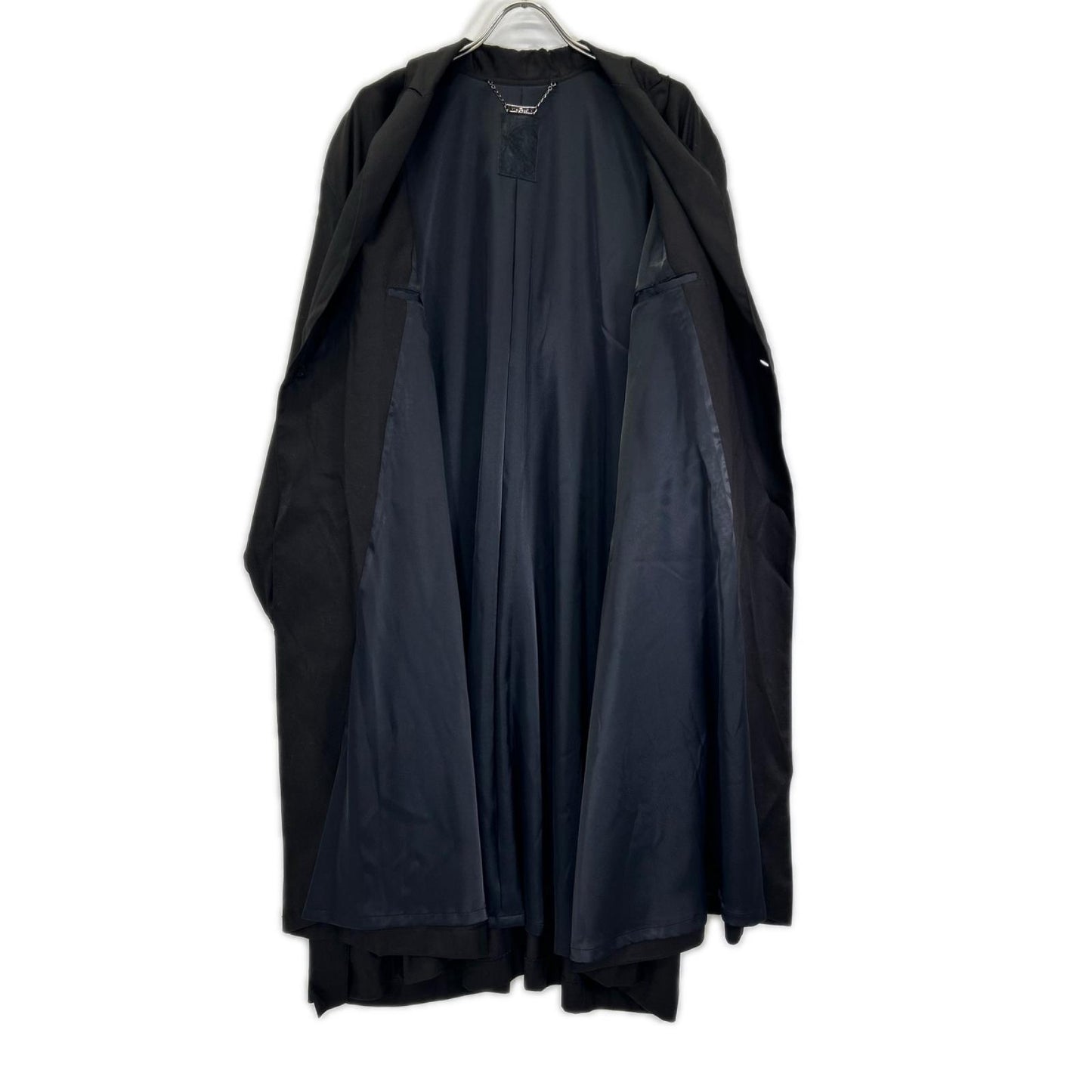 kiryuyrik キリュウキリュウ 24SS KR-HC34-903 ブラック DrapeCoat/ドレープオーバーコート コート
