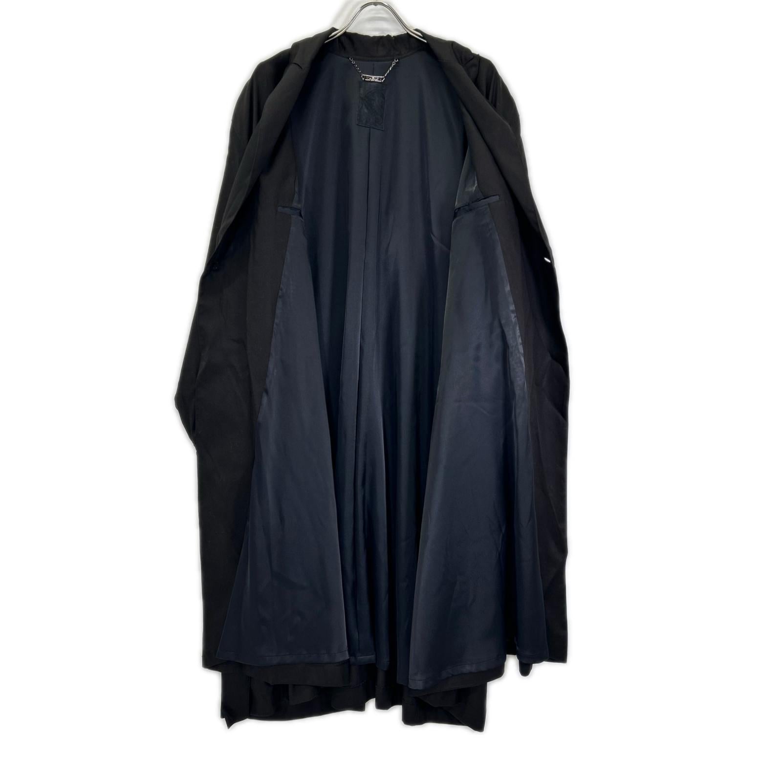 kiryuyrik キリュウキリュウ 24SS KR-HC34-903 ブラック DrapeCoat/ドレープオーバーコート コート